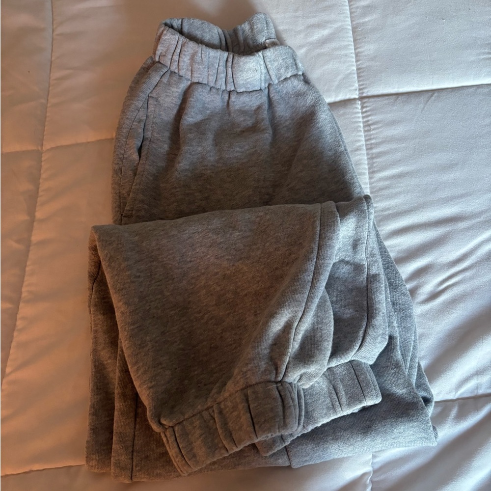 Grey sweatpants